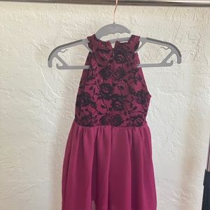Beautees maroon size 7 formal dress